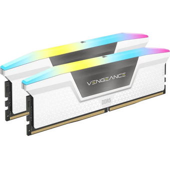  ОЗУ CORSAIR Vengeance RGB White CMH64GX5M2B6000C30W 64GB 6000МГц DDR5 CL30 DIMM (Kit of 2x32GB) XMP 3.0 