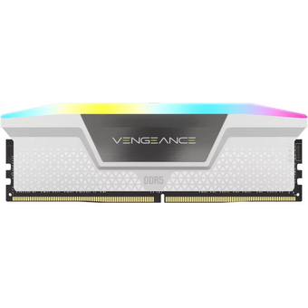  ОЗУ CORSAIR Vengeance RGB White CMH64GX5M2B6000C30W 64GB 6000МГц DDR5 CL30 DIMM (Kit of 2x32GB) XMP 3.0 