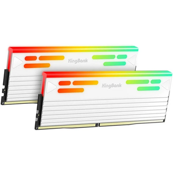  ОЗУ Kingbank K5.01.FLA5KD9502 48GB (2x16Gb) 8000MHz White DDR5 Heatsink RGB /KFRW series / Hynix A-die CL38 (36-48-48-126) 