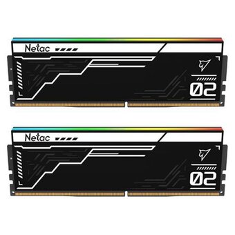  ОЗУ Netac Shadow II RGB NTS2D5P62DP-32K, DDR 5 DIMM 32Gb (16Gbx2) 6200Mhz, C32 