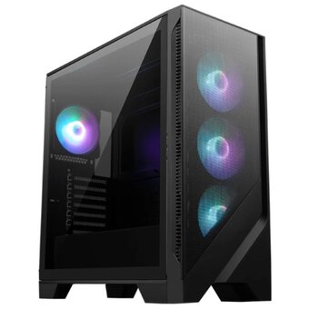  Корпус MSI Mag Forge 320R Airflow (306-7G23R27-HH9), без БП, Midi-Tower, TG, 4x120mm ARGB, 2xUSB 3.2, ATX, mITX Black 