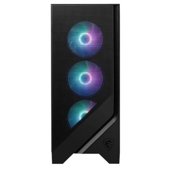  Корпус MSI Mag Forge 320R Airflow (306-7G23R27-HH9), без БП, Midi-Tower, TG, 4x120mm ARGB, 2xUSB 3.2, ATX, mITX Black 