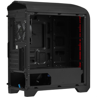  Корпус GameMax Centauri Black Red без БП (ATX,Черн.-кр,USB3.0, Зак.стекло, 1*120мм. RGB, пыл.фильтр) 