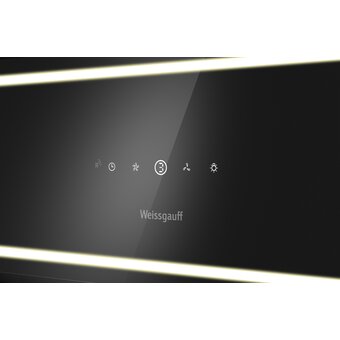  Вытяжка Weissgauff Quadra 600 Touch Black Glass 