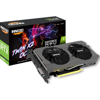  Видеокарта INNO3D RTX 3050 Twin X2 OC V2 (N30502-08D6X-1711VA41)//RTX3050, HDMI, DP*3, 8G,D6 