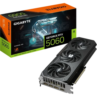  Видеокарта Gigabyte RTX5060 Gaming 8GB (GV-N5060GAMING-8GD) GDDR7 128bit 3xDP HDMI 3Fan 