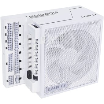 Блок питания Lian Li EG1200G (G9P.EG1200G.WH00.RU) / White / ATX 3.1, 1200W, 80 Plus Gold, PCIe 5.1, APFC, USB/Fan HUB, 120mm FDB Fan, Fully Modular   Блок питания Lian Li EG1200G (G9P.EG1200G.WH00.RU) / White / ATX 3.1, 1200W, 80 Plus Gold, PCIe 5.1, APFC, USB/Fan HUB, 120mm FDB Fan, Fully Modular