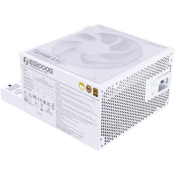 Блок питания Lian Li EG1000G (G9P.EG1000G.WH00.RU) / White / ATX 3.1, 1000W, 80 Plus Gold, PCIe 5.1, APFC, USB/Fan HUB, 120mm FDB Fan, Fully Modular   Блок питания Lian Li EG1000G (G9P.EG1000G.WH00.RU) / White / ATX 3.1, 1000W, 80 Plus Gold, PCIe 5.1, APFC, USB/Fan HUB, 120mm FDB Fan, Fully Modular