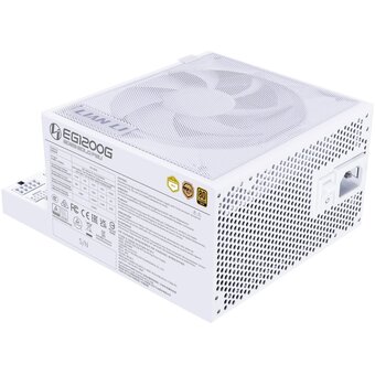 Блок питания Lian Li EG1200G (G9P.EG1200G.WH00.RU) / White / ATX 3.1, 1200W, 80 Plus Gold, PCIe 5.1, APFC, USB/Fan HUB, 120mm FDB Fan, Fully Modular   Блок питания Lian Li EG1200G (G9P.EG1200G.WH00.RU) / White / ATX 3.1, 1200W, 80 Plus Gold, PCIe 5.1, APFC, USB/Fan HUB, 120mm FDB Fan, Fully Modular