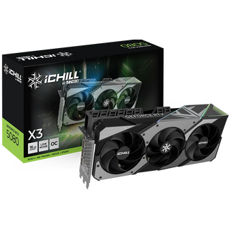  Видеокарта INNO3D RTX5080 Ichill X3 V2 16GB (C50803-16D7X-176069R) GDDR7 256bit 3xDP HDMI 3Fan RTL 