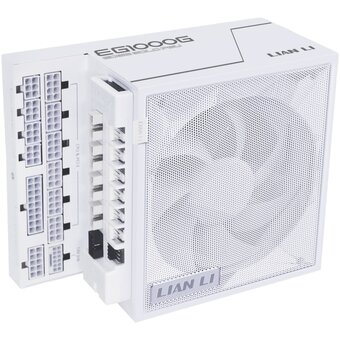 Блок питания Lian Li EG1000G (G9P.EG1000G.WH00.RU) / White / ATX 3.1, 1000W, 80 Plus Gold, PCIe 5.1, APFC, USB/Fan HUB, 120mm FDB Fan, Fully Modular   Блок питания Lian Li EG1000G (G9P.EG1000G.WH00.RU) / White / ATX 3.1, 1000W, 80 Plus Gold, PCIe 5.1, APFC, USB/Fan HUB, 120mm FDB Fan, Fully Modular