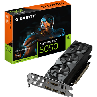  Видеокарта Gigabyte RTX5050 OC Low Profile 8GB (GV-N5050OC-8GL) GDDR6 128bit 2xDP 2xHDMI 3Fan LP RTL 