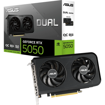  Видеокарта Asus Nvidia GeForce RTX 5050 (Dual-RTX5050-O8G) 8Gb PCI-E 4.0 128bit GDDR6 2647/28000 HDMIx1 DPx3 HDCP Ret 