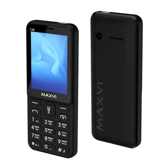  Мобильный телефон Maxvi C38 black 