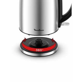  Электрочайник Moulinex BY3R0DF0 серебристый/черный 