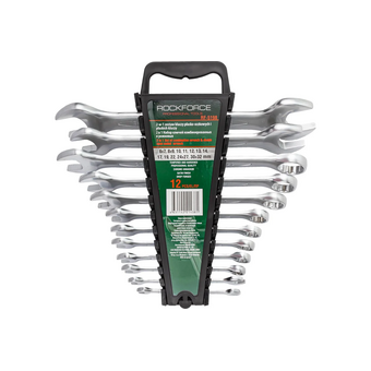  Набор ключей комбинированных и рожковых Rockforce RF-5198(47182) 12 пр. 