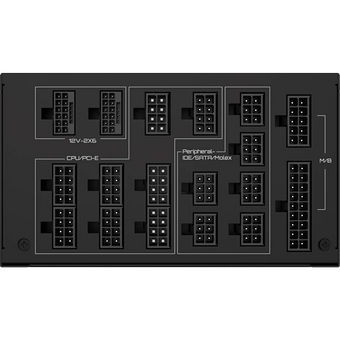  Блок питания Gigabyte UD1600PM PG5 AI TOP (GP-UD1600PM PG5) 1600W, 80Plus, Platinum, Полностью модульный, PCIe Gen 5.0, ATX 3.1 compatible 