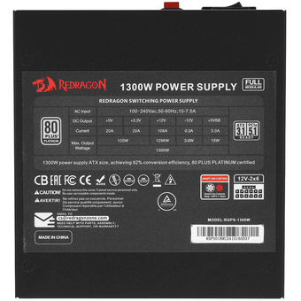 Блок питания Redragon RGPS-1300W (71813)   Блок питания Redragon RGPS-1300W (71813)