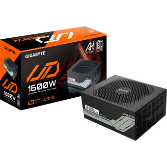  Блок питания Gigabyte UD1600PM PG5 AI TOP (GP-UD1600PM PG5) 1600W, 80Plus, Platinum, Полностью модульный, PCIe Gen 5.0, ATX 3.1 compatible 