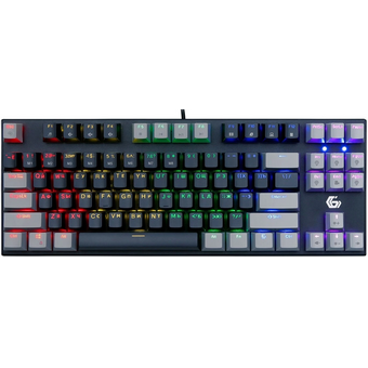  Клавиатура Gembird KB-G600-1 Rainbow коричн.свитчи, черная 