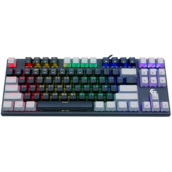  Клавиатура Gembird KB-G600-1 Rainbow коричн.свитчи, черная 