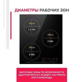  Варочная поверхность Simfer H45I73S070 