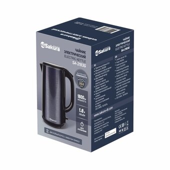  Электрочайник Sakura SA-2183G темно-серый металлик 