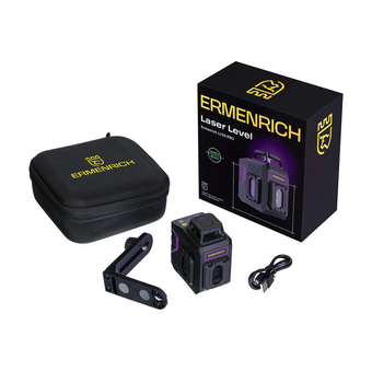 Лазерный уровень Ermenrich LV20 Pro (84654) луч. зеленый   Лазерный уровень Ermenrich LV20 Pro (84654) луч. зеленый