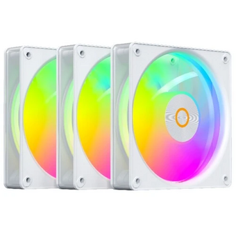  Вентилятор Ocypus Gamma F12 Elite WH ARGB 3 in 1, 120x120x25mm, 4-Pin PWM, 600-1800 RPM, 26 DBA Max, Hydro Bearing 
