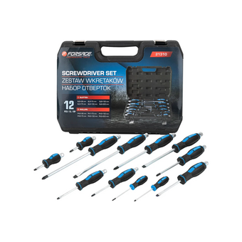  Набор отверток Forsage F-21310 18318 силовые ударные магнитные 12 предметов 