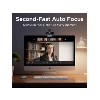  Web-камера UGREEN CM831 (65381) 4K Ultra HD USB-C USB-A Web Camera 1080P with Microphone серый космос 