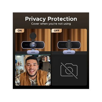  Web-камера UGREEN CM831 (65381) 4K Ultra HD USB-C USB-A Web Camera 1080P with Microphone серый космос 