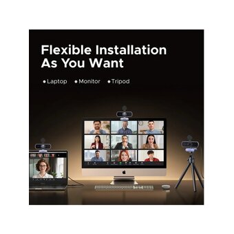  Web-камера UGREEN CM831 (65381) 4K Ultra HD USB-C USB-A Web Camera 1080P with Microphone серый космос 