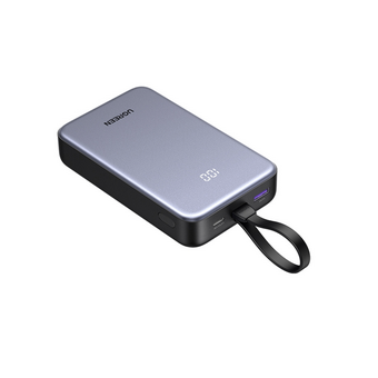 Power Bank UGREEN PB536 (55988B) 45W 20000mAh with Built-in Cable Space Gray 