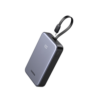  Power Bank UGREEN PB536 (55988B) 45W 20000mAh with Built-in Cable Space Gray 