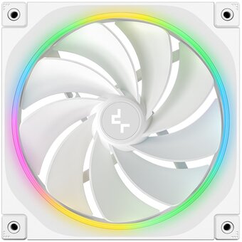 Вентилятор DEEPCOOL FL14R WH-3 in 1 140x140x25мм Reverse (PWM, ARGB, белый, 500-1700об/мин) Color Box 