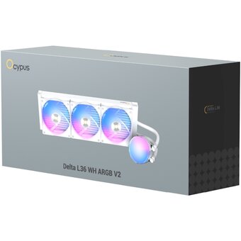  Вентилятор Ocypus Delta L36 WH ARGB V2, 360mm, ARGB Pump, 3x120mm ARGB fans, LGA115X/1200/1700/18XX, AM4/AM5 
