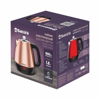  Электрочайник Sakura SA-2188SB нерж 