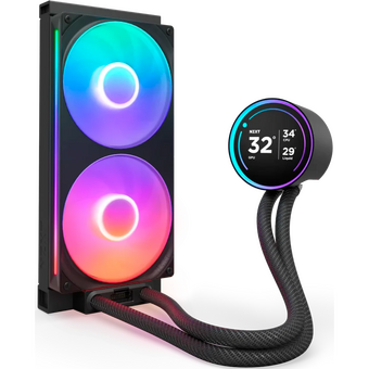  СВО NZXT Kraken Elite 280 RGB (RL-KR28E-B2) (250W, 280mm, LED temp., Black/ Fans 2x140mm, 98.61) 