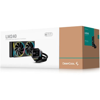  СВО DEEPCOOL LM240 LGA20XX/1700/1200/115X/AM5/AM4 (TDP 250W, ARGB Lighting, Anti-Leak edition, PWM, Dual Fan) RET 