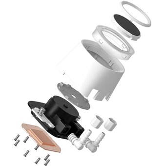  СВО ID-COOLING FX240 LCD White LGA1851/1700/1200/115X/AM4/AM5 (TDP 300W, ARGB Fan and Pump, LCD Display, PWM, Dual Fan) 