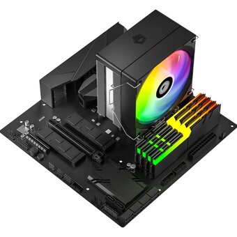  Кулер ID-COOLING SE-214-XT V2 ARGB LGA1851/1700/1200/115X/AM5/AM4 (TDP 200W, PWM, 4 тепл.трубки прямого контакта, Fan 120mm, Addressable RGB) 