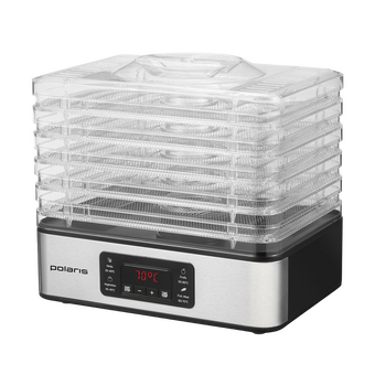  Сушилка для овощей и фруктов POLARIS PFD 2008SV черный 