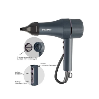 Фен Endever Aurora-515 синий   Фен Endever Aurora-515 синий