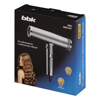 Фен BBK BHD1201 серый   Фен BBK BHD1201 серый