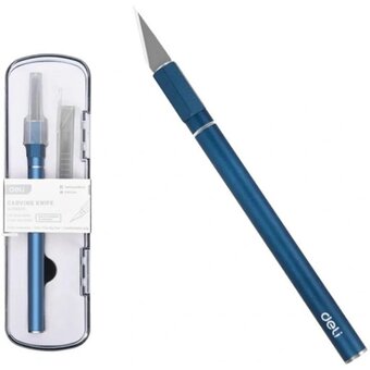  Нож-скальпель Deli DL359201B синий 