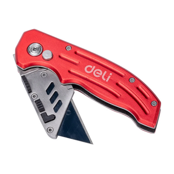 Нож строительный Deli DL040   Нож строительный Deli DL040