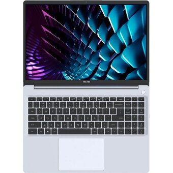  Ноутбук Tecno MegaBook K16AS (TCN-K16I5.D16.SL)Core i5 1235U 16Gb SSD512Gb Intel Iris Xe graphics 16" IPS FHD (1920x1200) без ОС silver BT Cam 6060mAh 