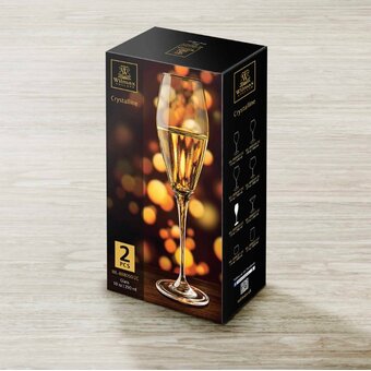  Набор бокалов для шампанского Wilmax WL-888050/2С 