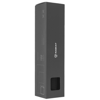  Коврик для мышки Raskat Black XS 300*250, резина+ткань, прошитый край 